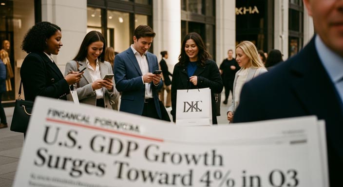 U.S. GDP Growth Surges Toward 4% in Q3 Amid Strong Consumer